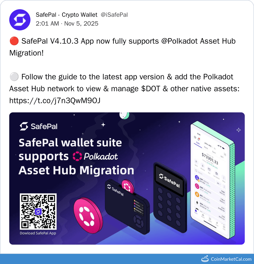 SafePal App V4.10.3 Polkadot Migration Support