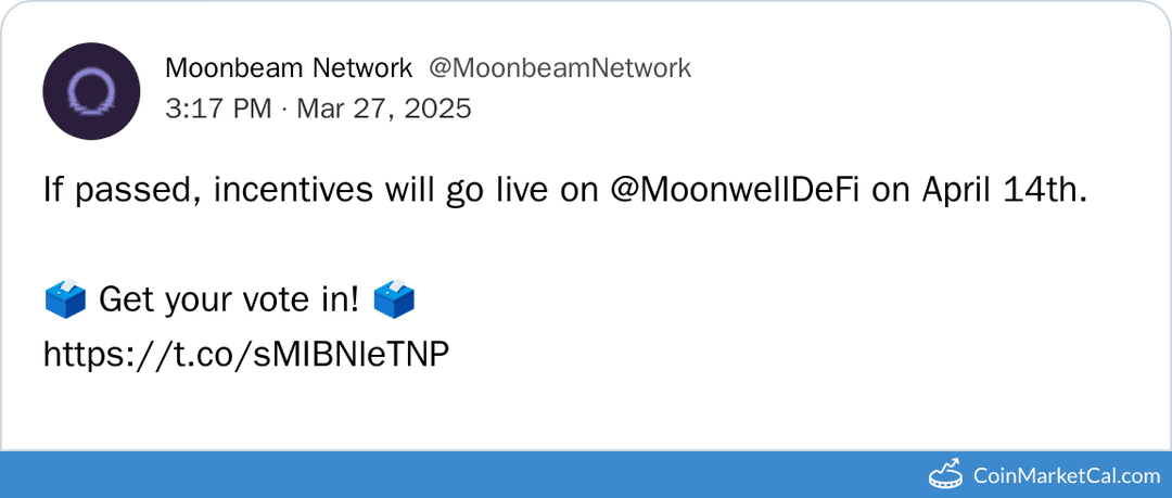 Moonbeam Incentives Vote