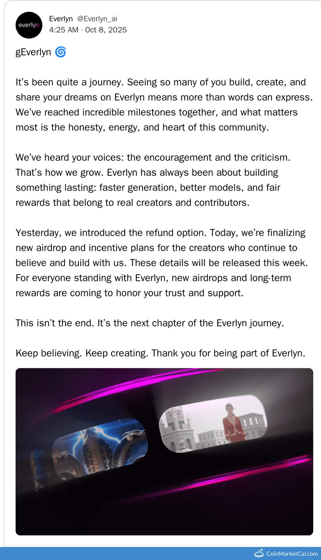 Everlyn Airdrop & Incentive Plans