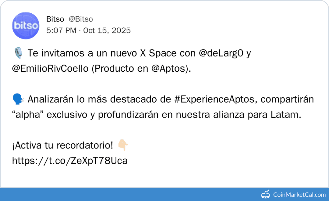 Bitso Talk on Experience Aptos Highlights & Alliance