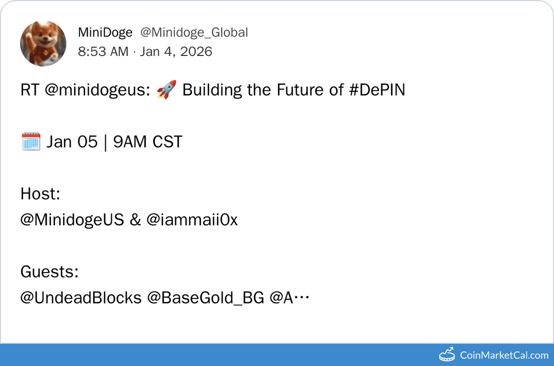 Minidoge DePIN X Spaces