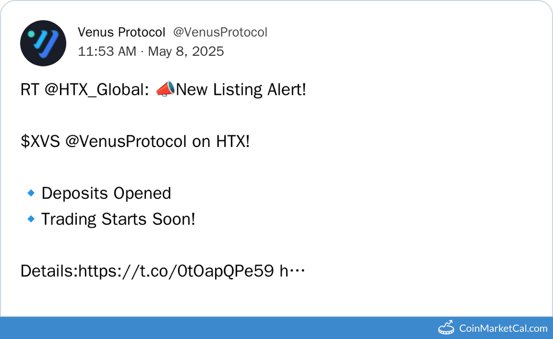 XVS Listing on HTX