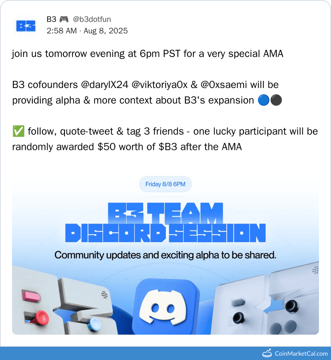 B3 Team Discord AMA