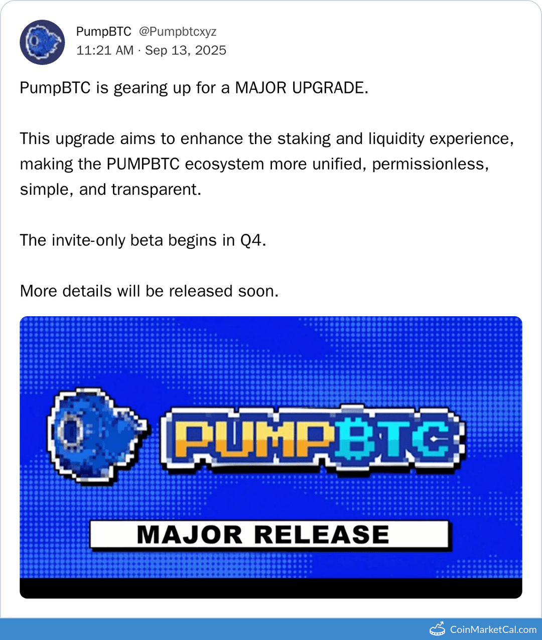 PumpBTC Invite-only Beta Testing