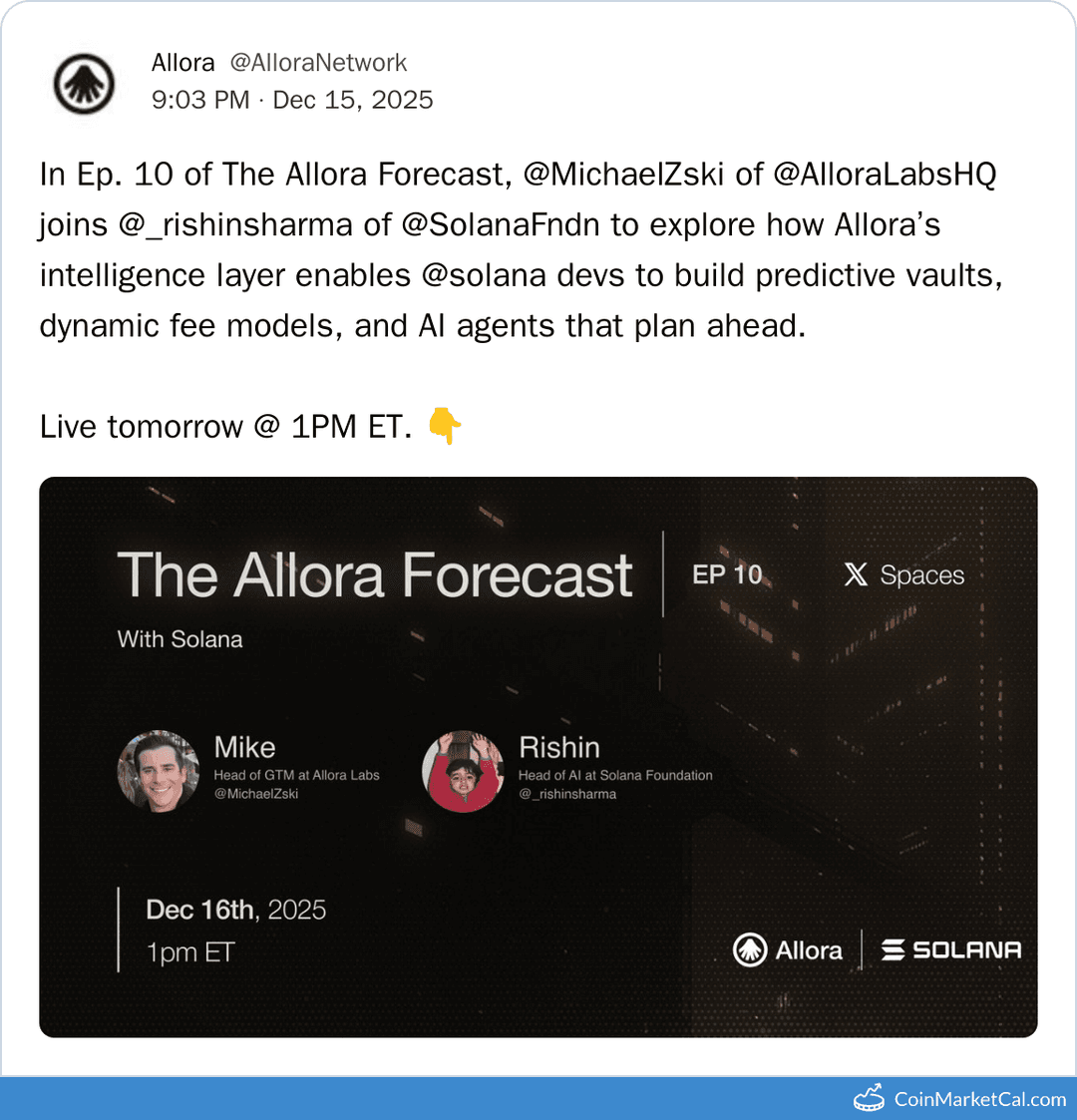 Allora Forecast Ep. 10