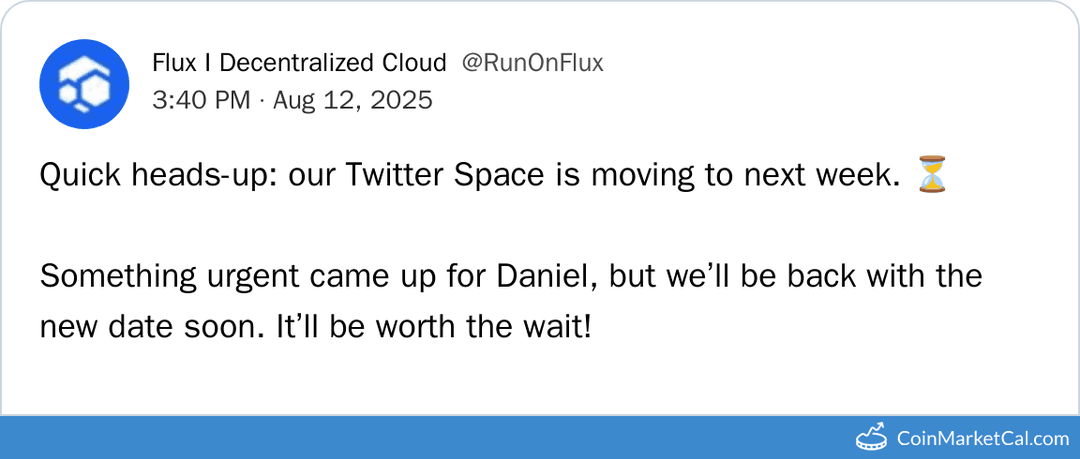 Flux & Telestai AMA Rescheduled