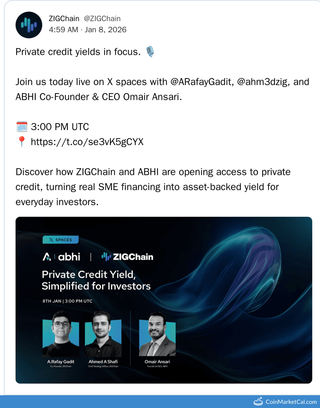 ZIGChain Talk with ABHI on Private Credit Access