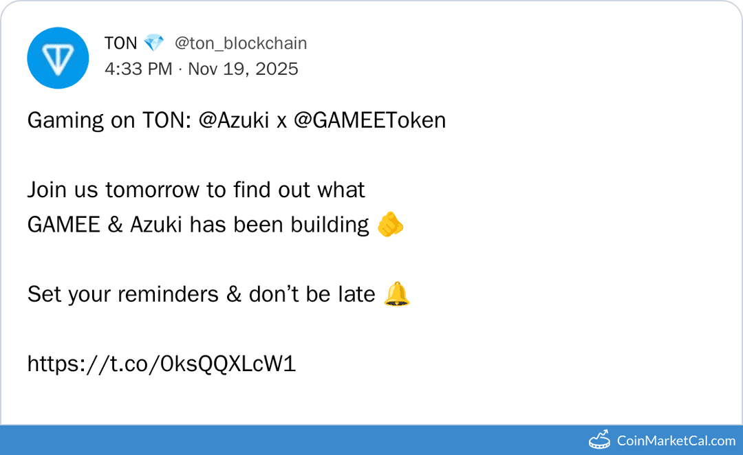 Azuki x GAMEE: Gaming on TON Talk