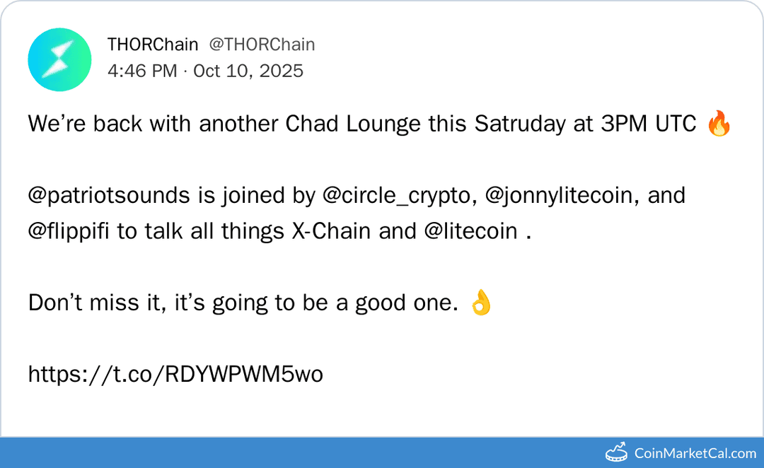 Litecoin Chad's Lounge X-Chain Talk