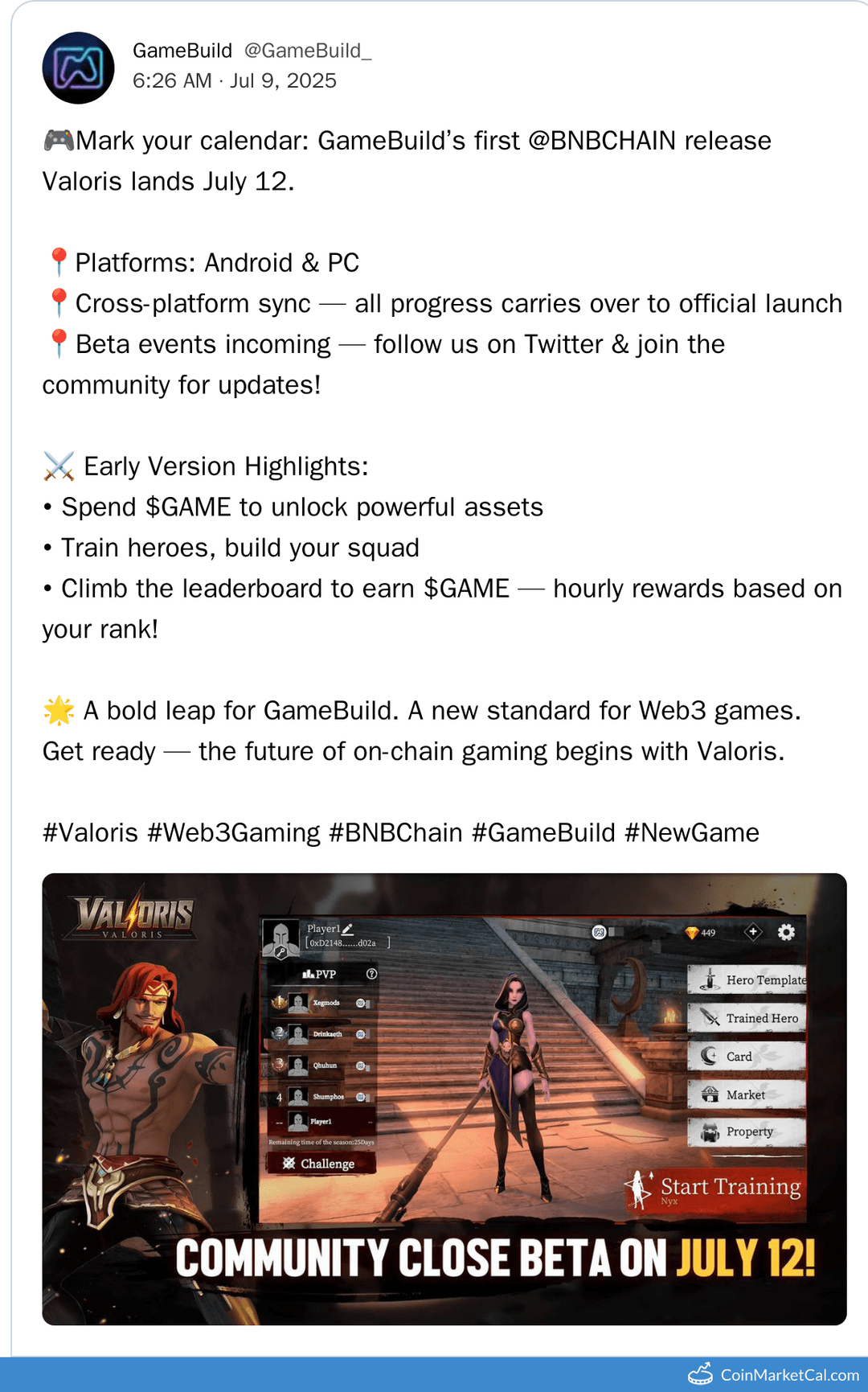 Valoris Community Close Beta Launch