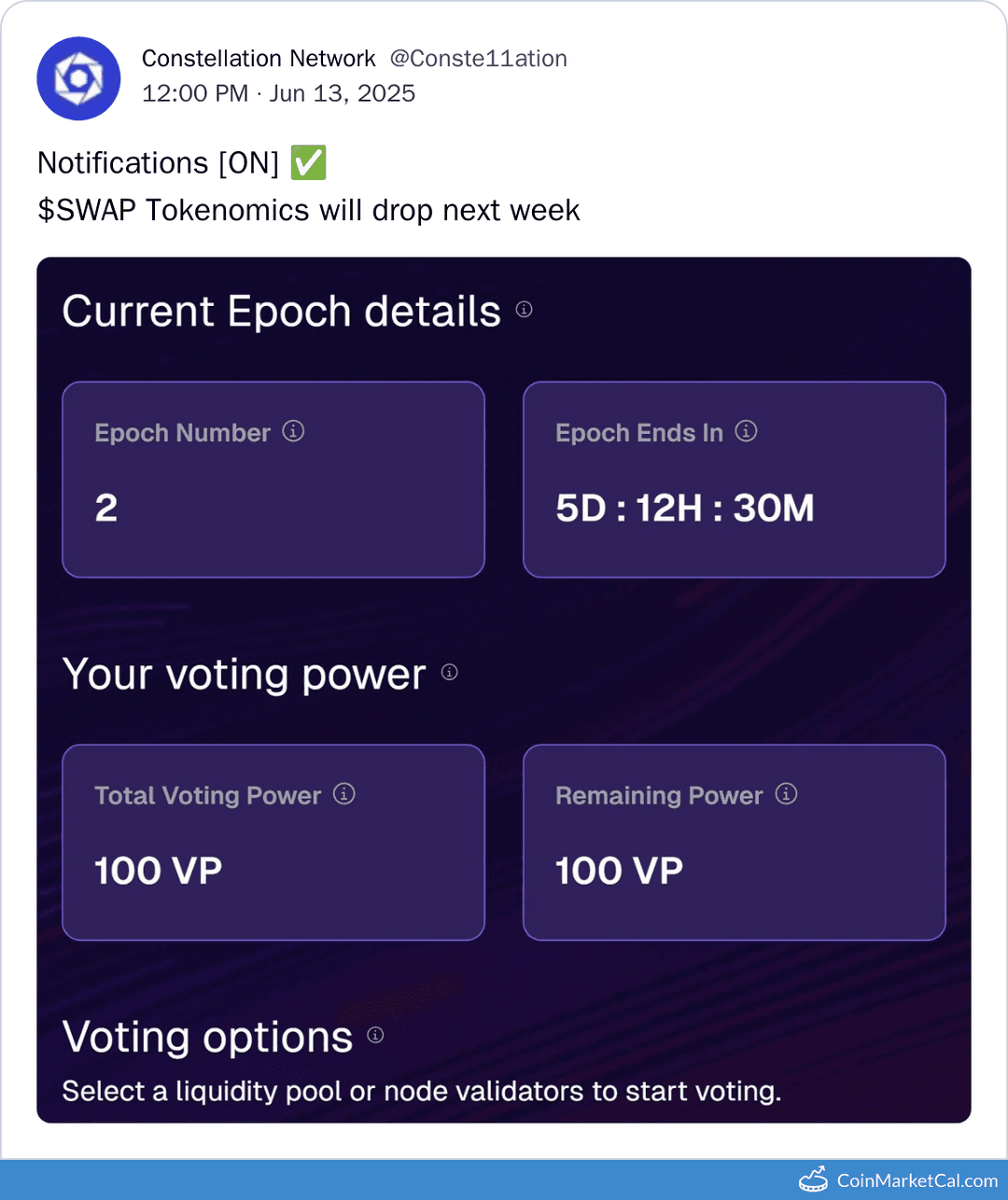 SWAP Tokenomics Reveal