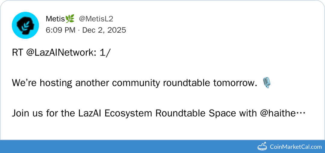 Metis Community Roundtable