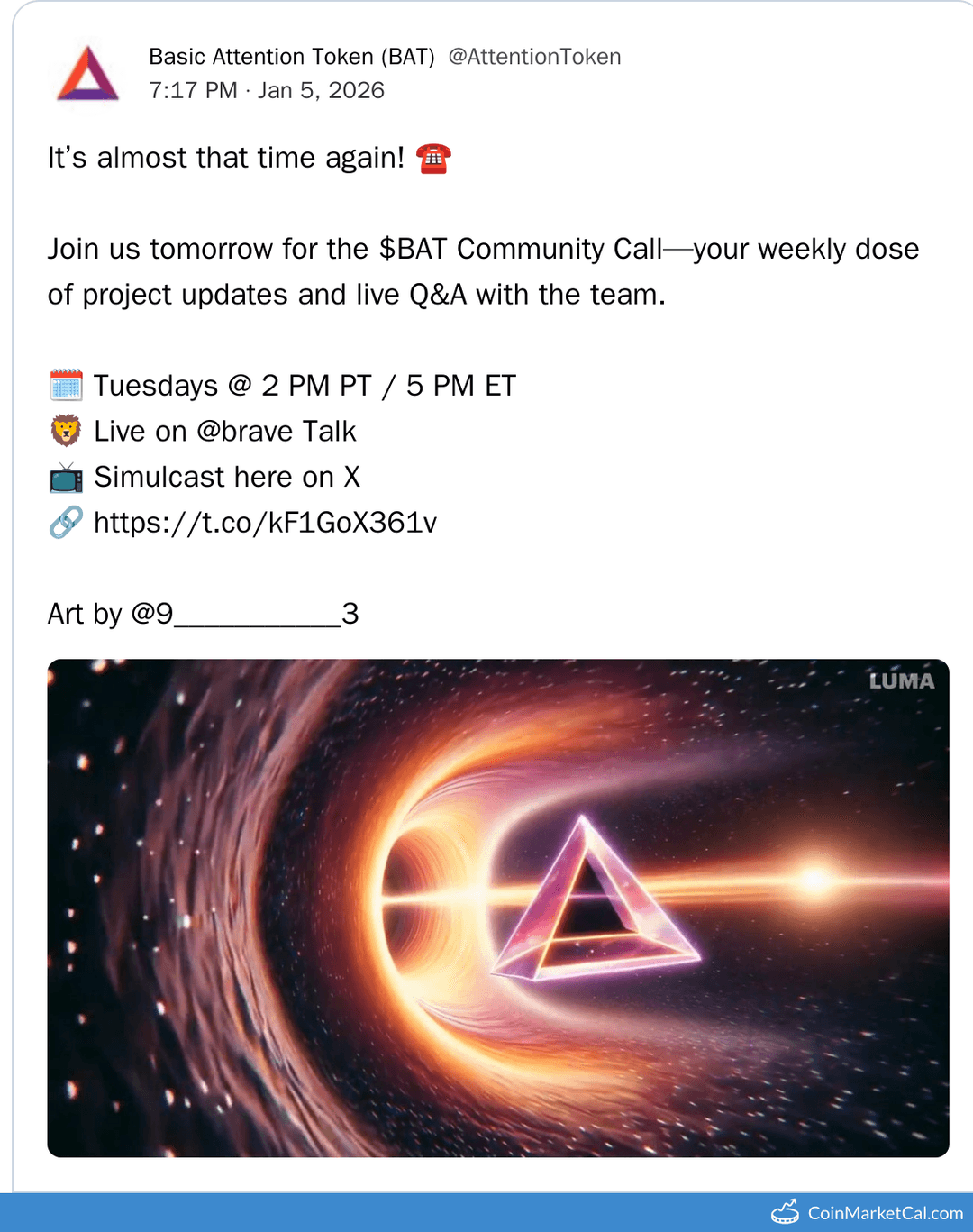 Basic Attention (BAT) Weekly Community Call