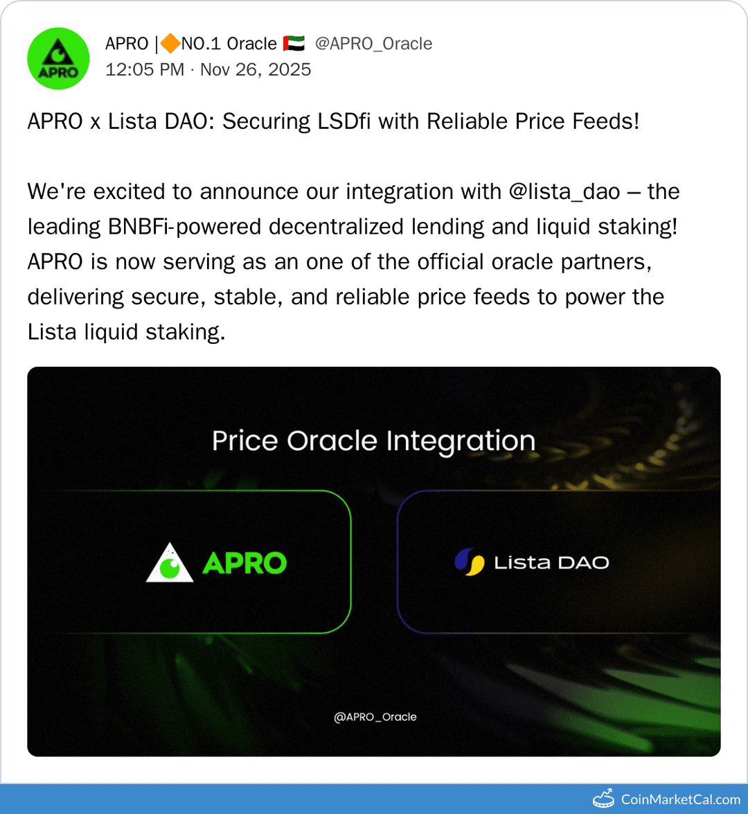 Lista DAO x Apro Partnership