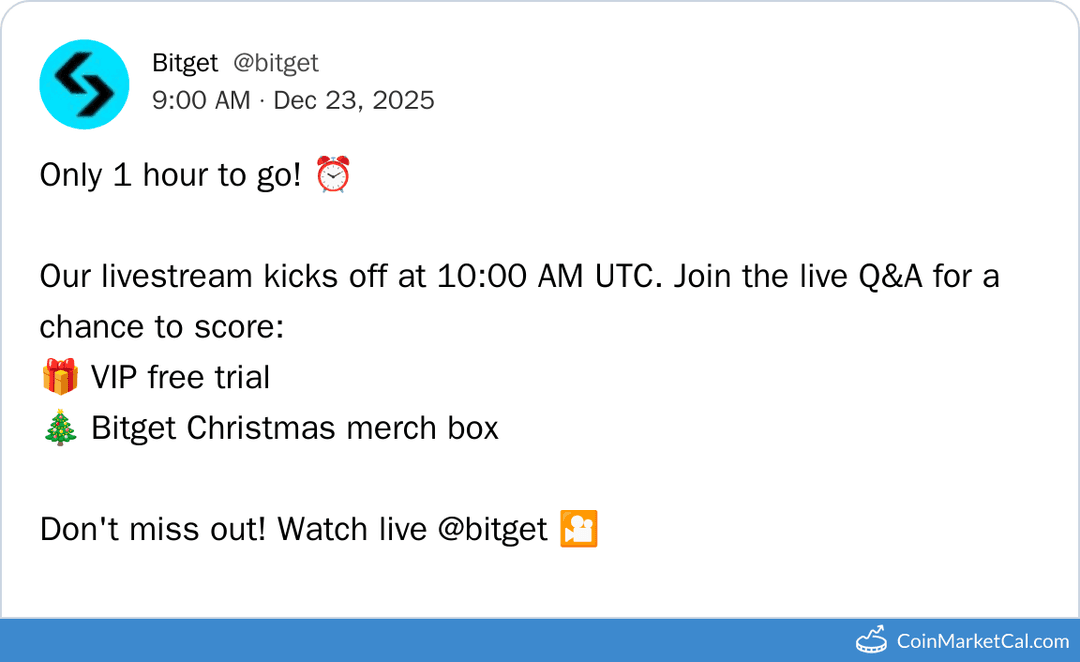Bitget Token Livestream Q&A