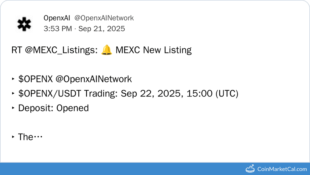 MEXC Global Listing