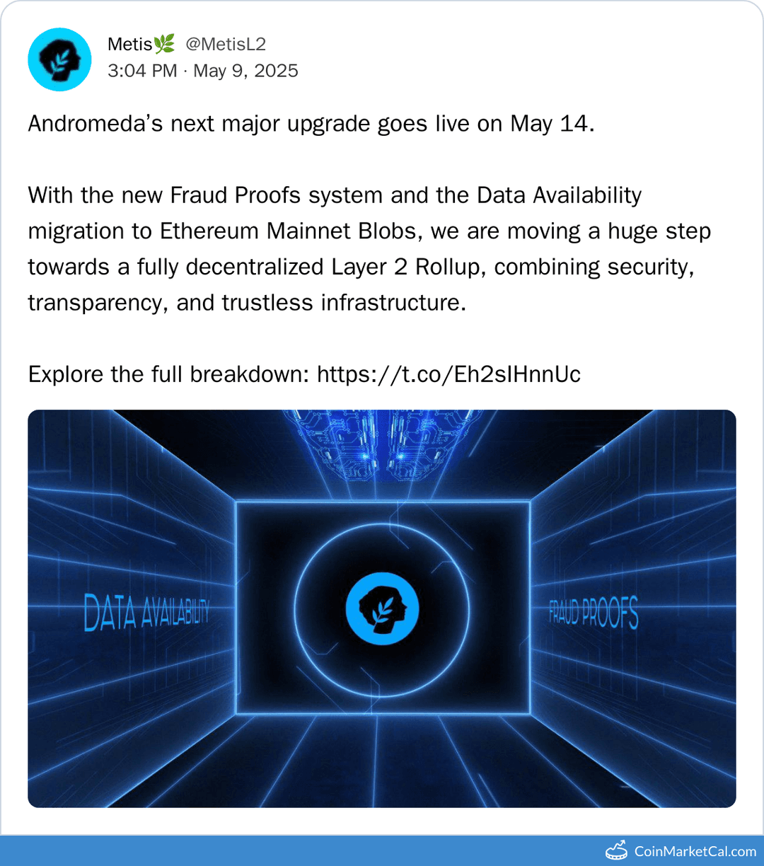 Metis Andromeda Upgrade Launch