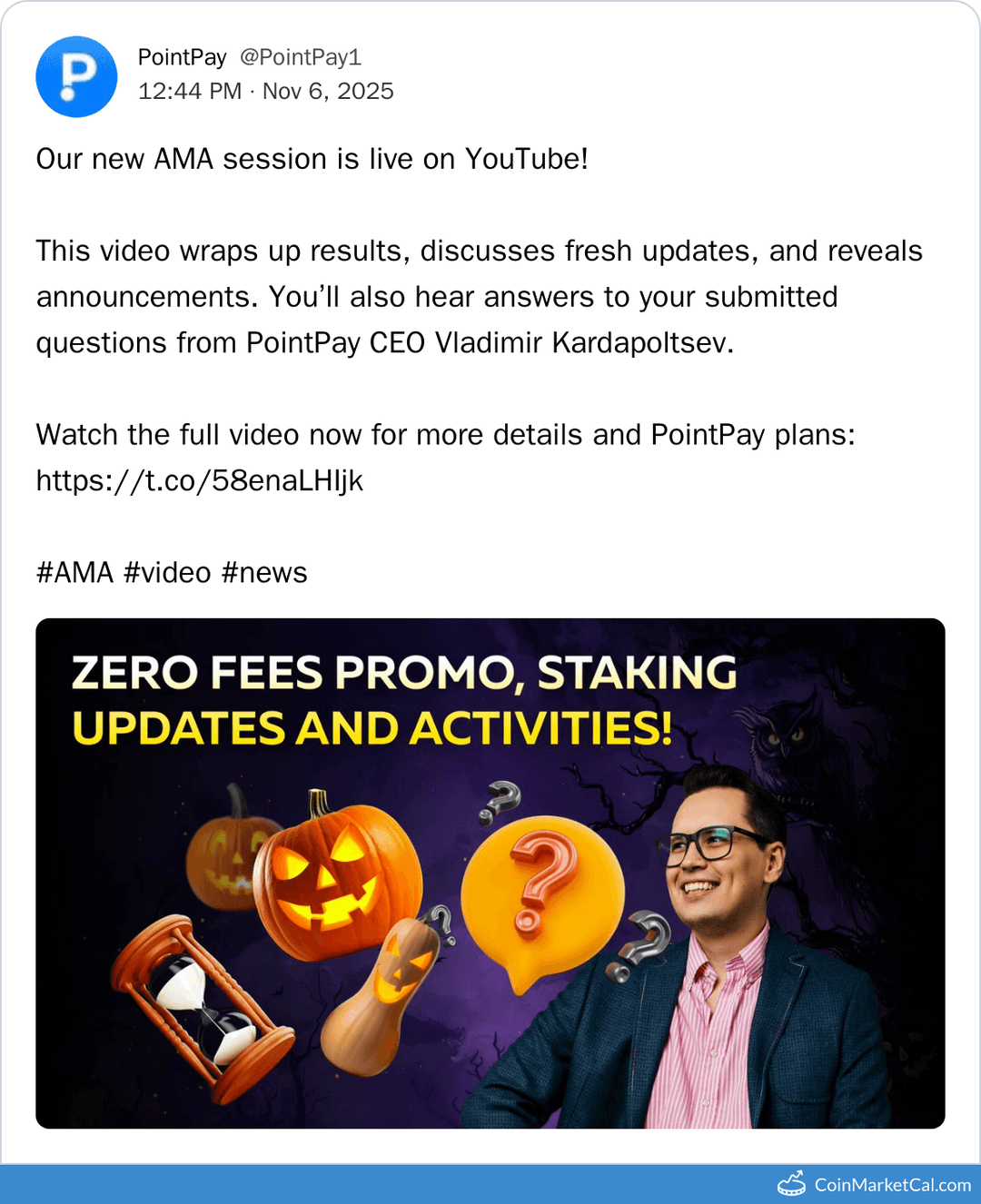 AMA With PointPay CEO Vladimir Kardapoltsev