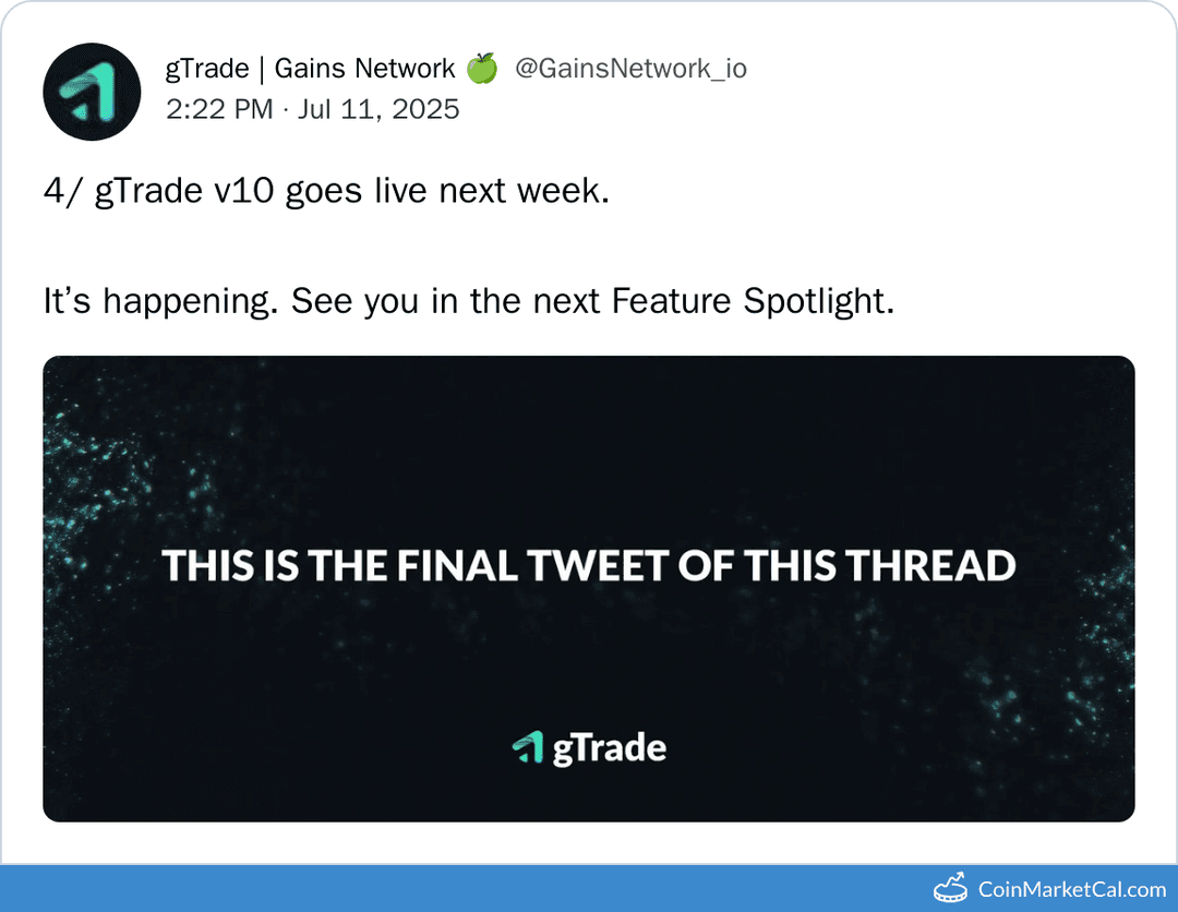 gTrade v10 Launch