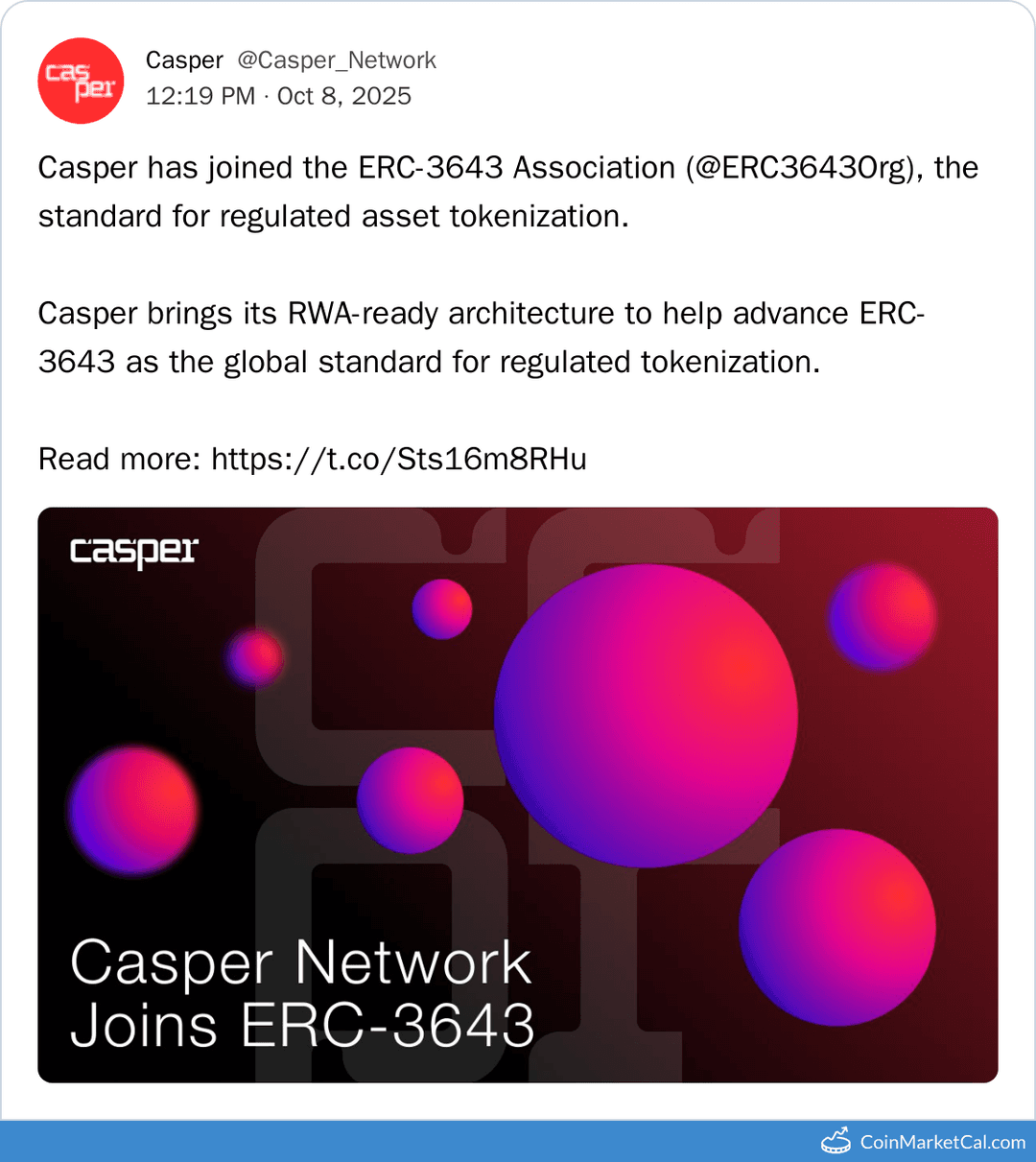 Casper Network Joins ERC-3643 Association