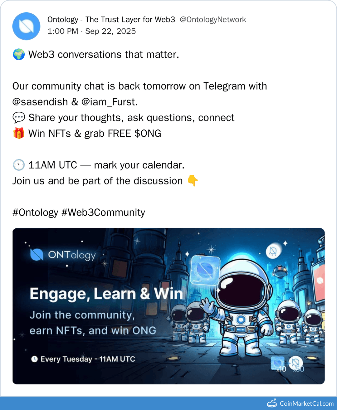 Ontology Community Chat Telegram AMA