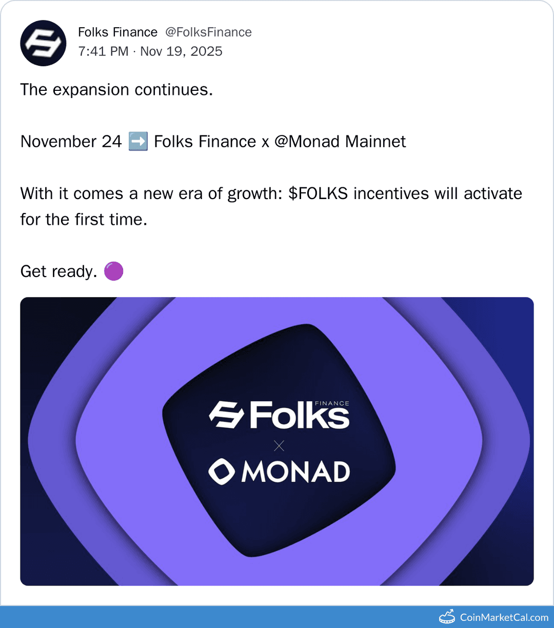Folks Finance & Monad Mainnet Integration
