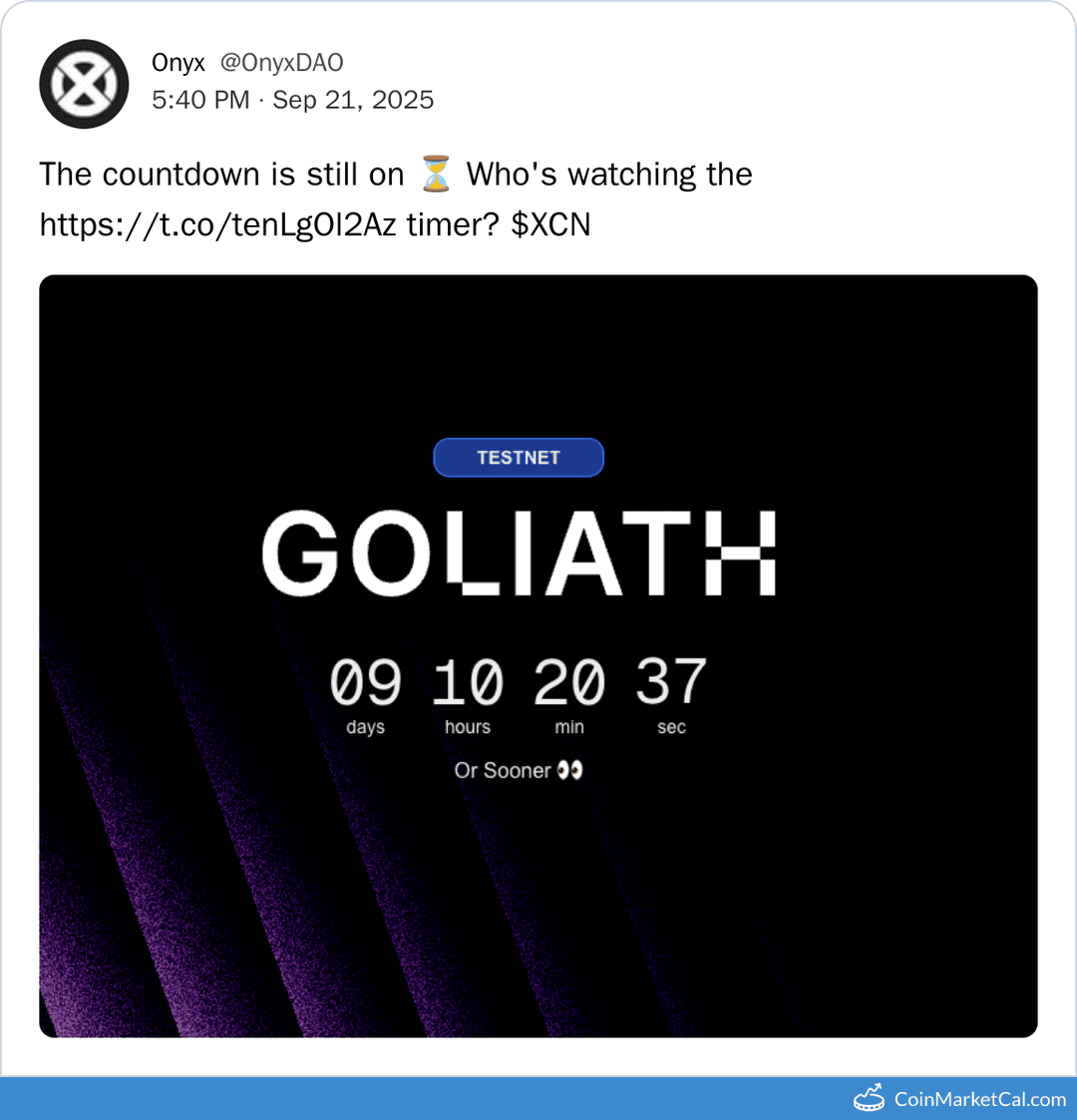 OnyxDAO Goliath.net Launch Event