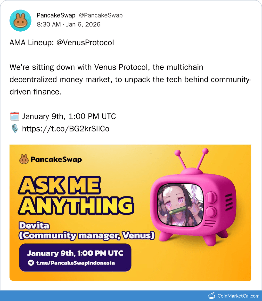 PCS x Venus AMA by PancakeSwap