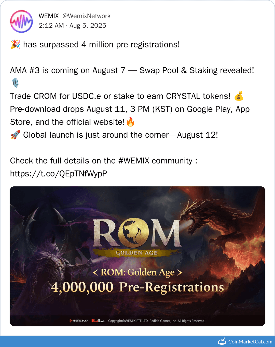 AMA #3 for ROM: Golden Age