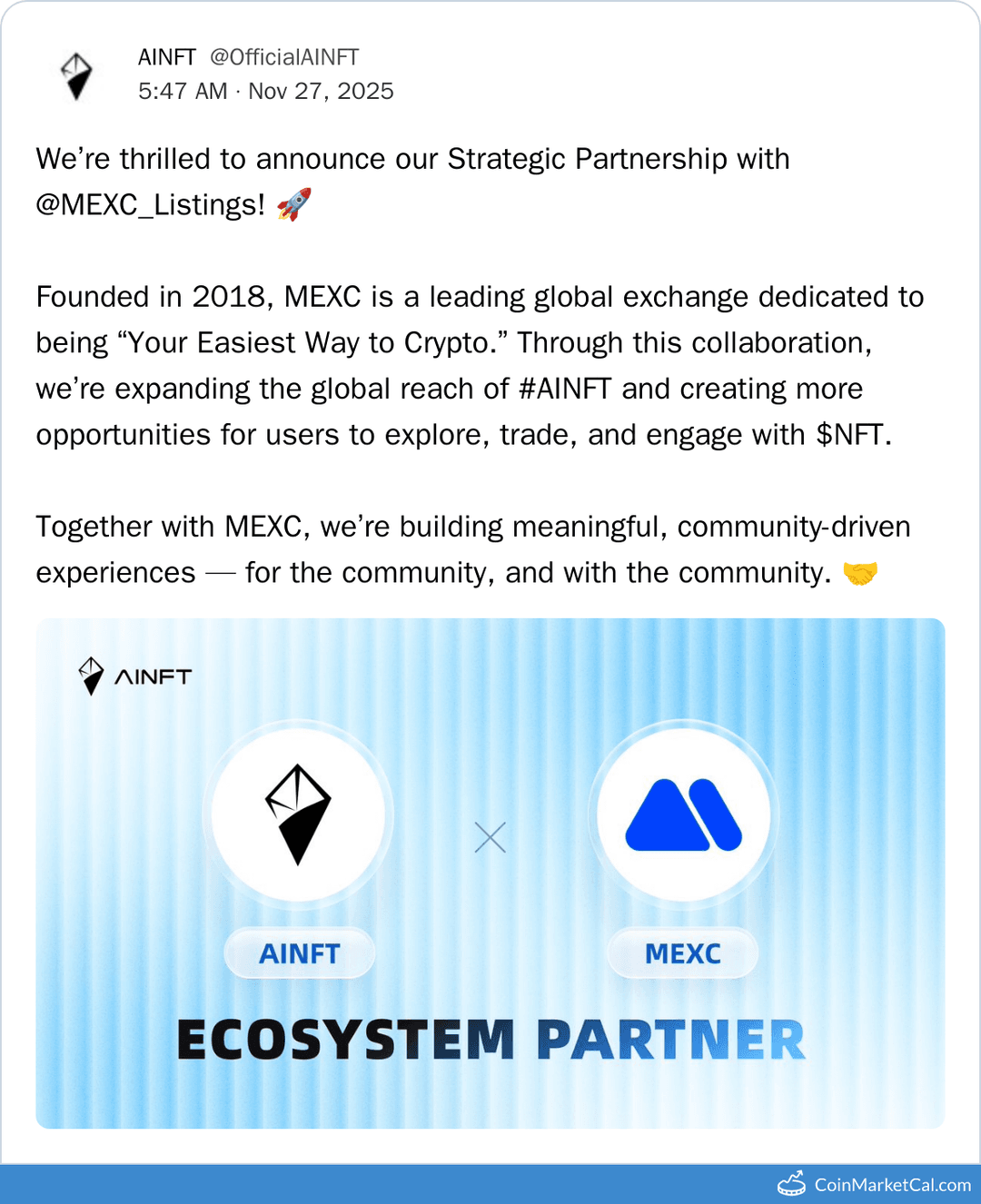 MEXC Global Partnership with APENFT