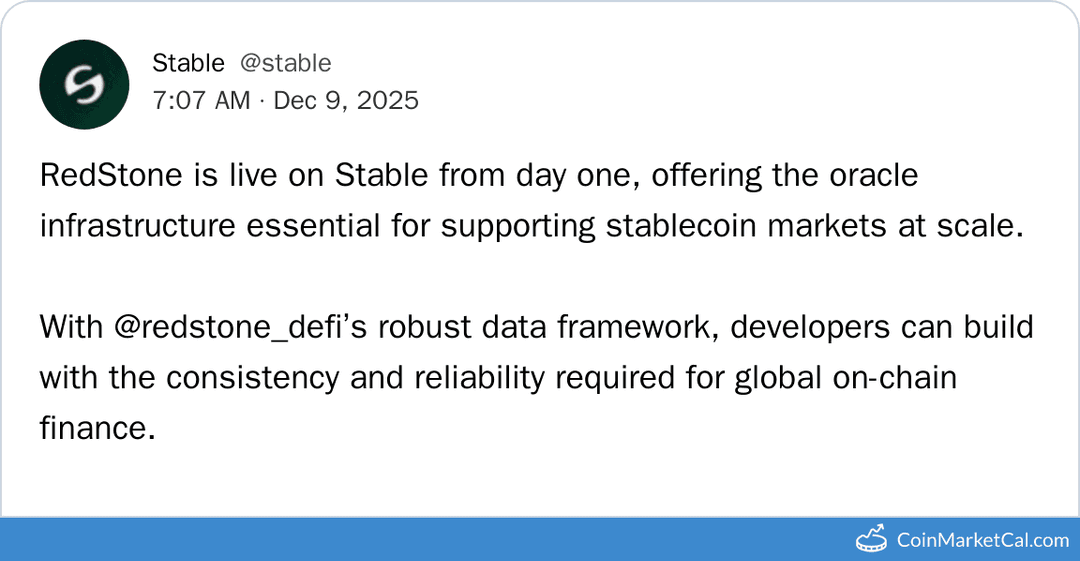 Stable & RedStone Integration