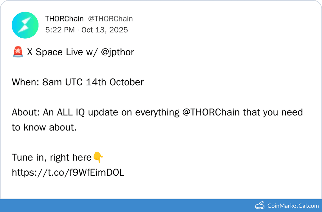 THORChain ALL IQ Update by JPThor