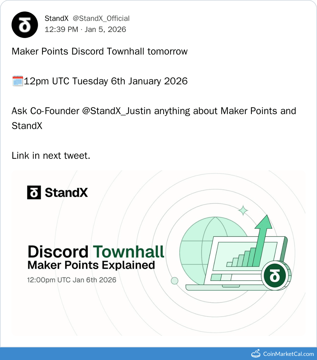 StandX Discord Townhall with Co-Founder Justin