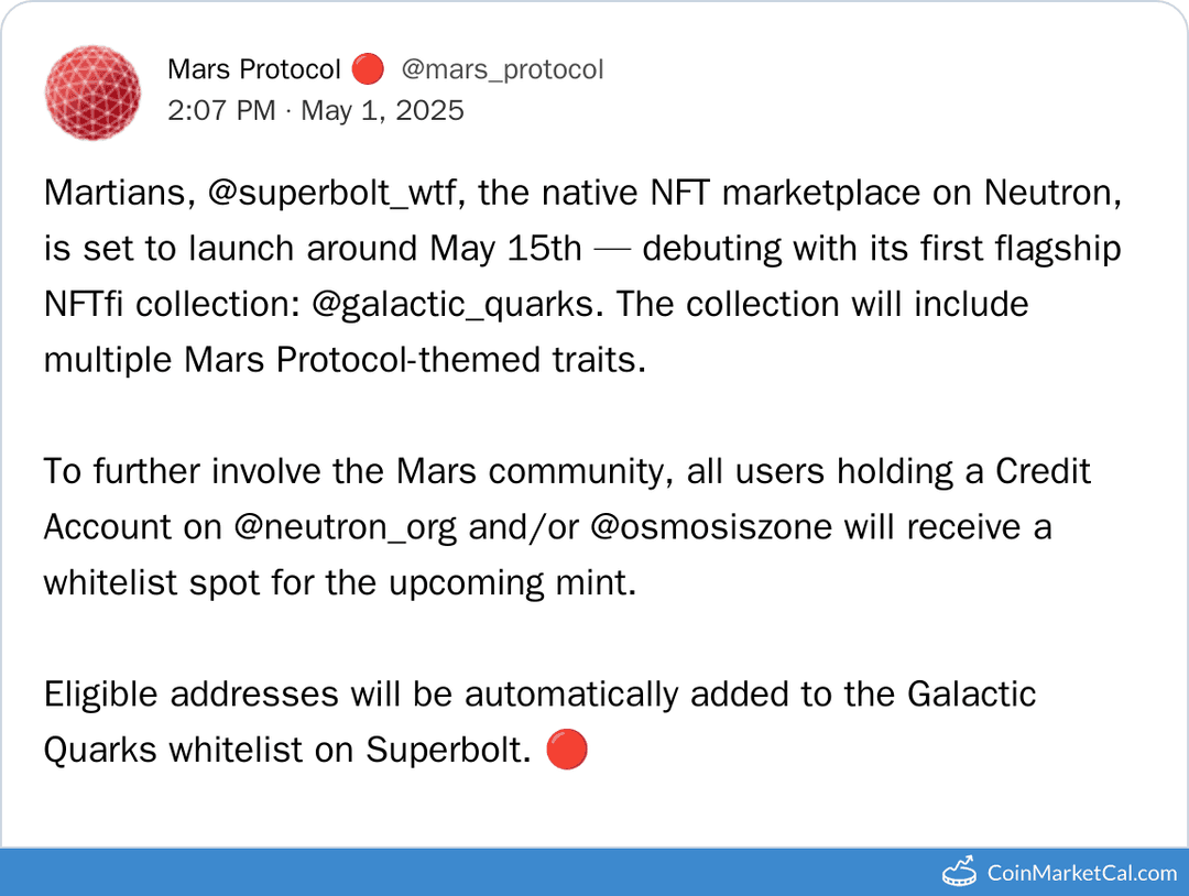 Superbolt NFT Marketplace Launch on Neutron