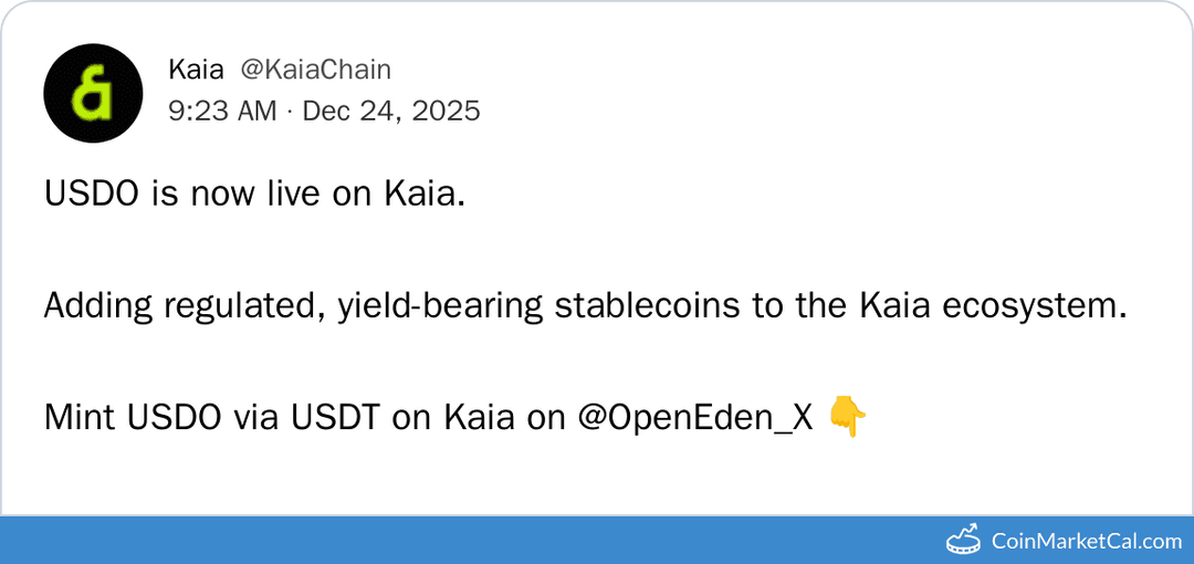 OpenEden's USDO Launch on Kaia