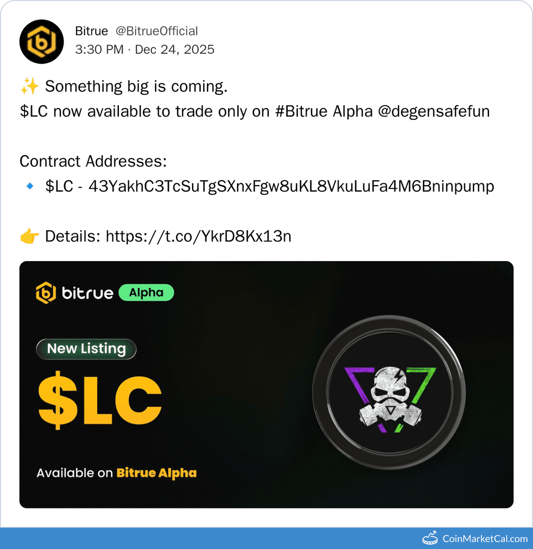 Bitrue Alpha Listing