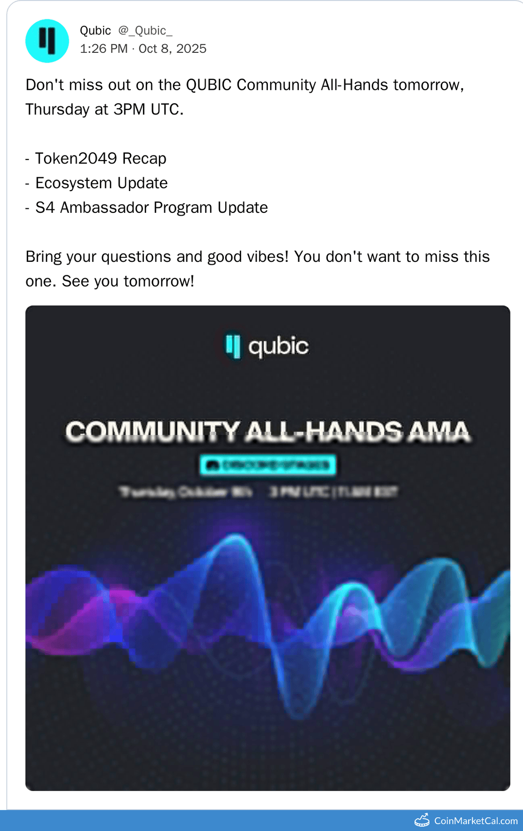 QUBIC Community All-Hands October 9