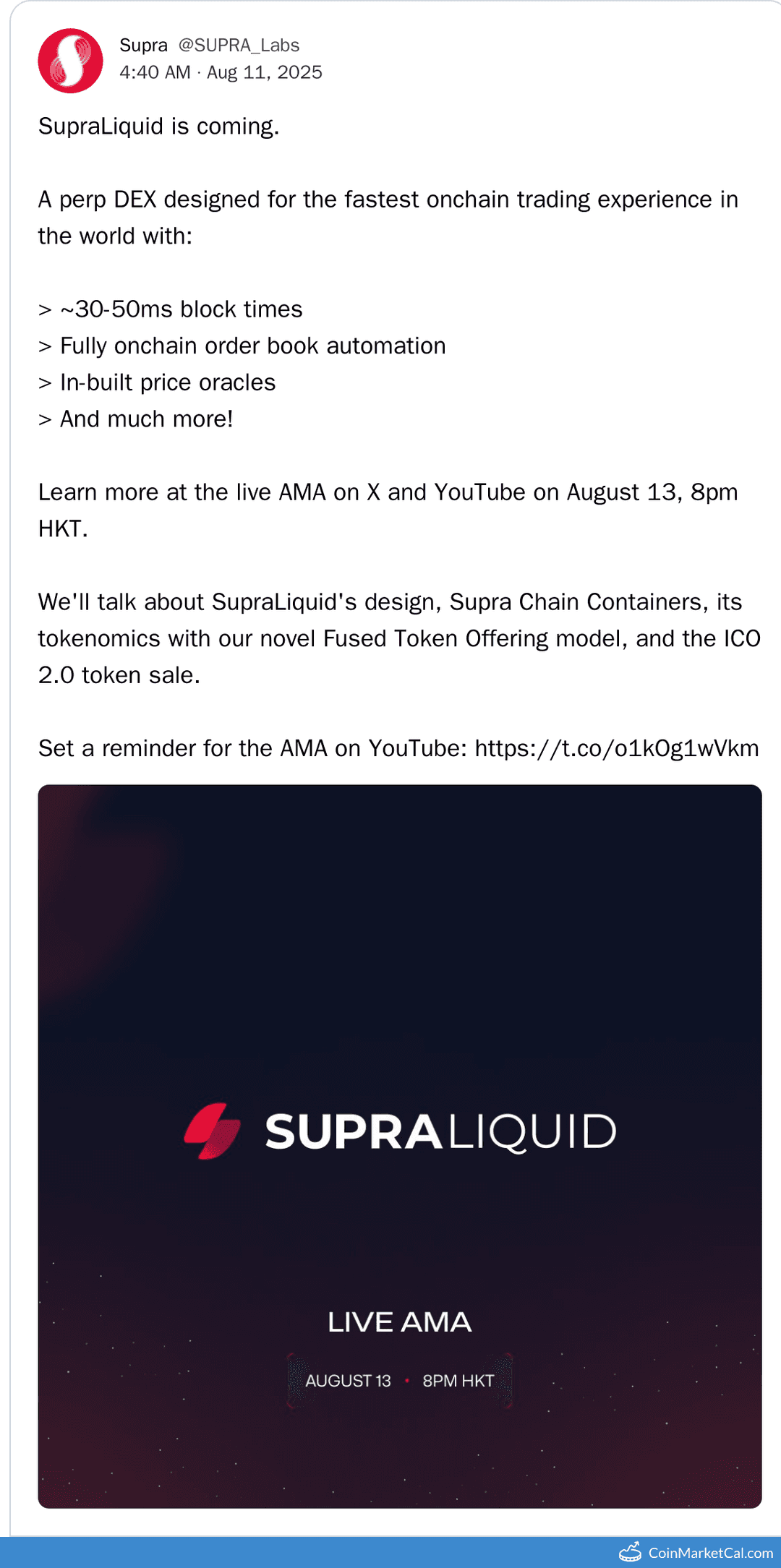 SupraLiquid AMA