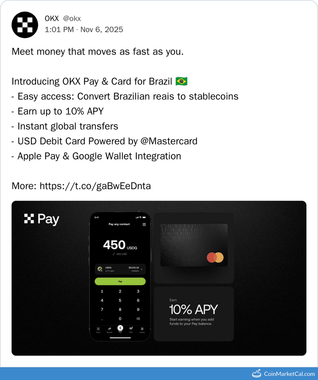 OKX Pay And Card Brazil Launch