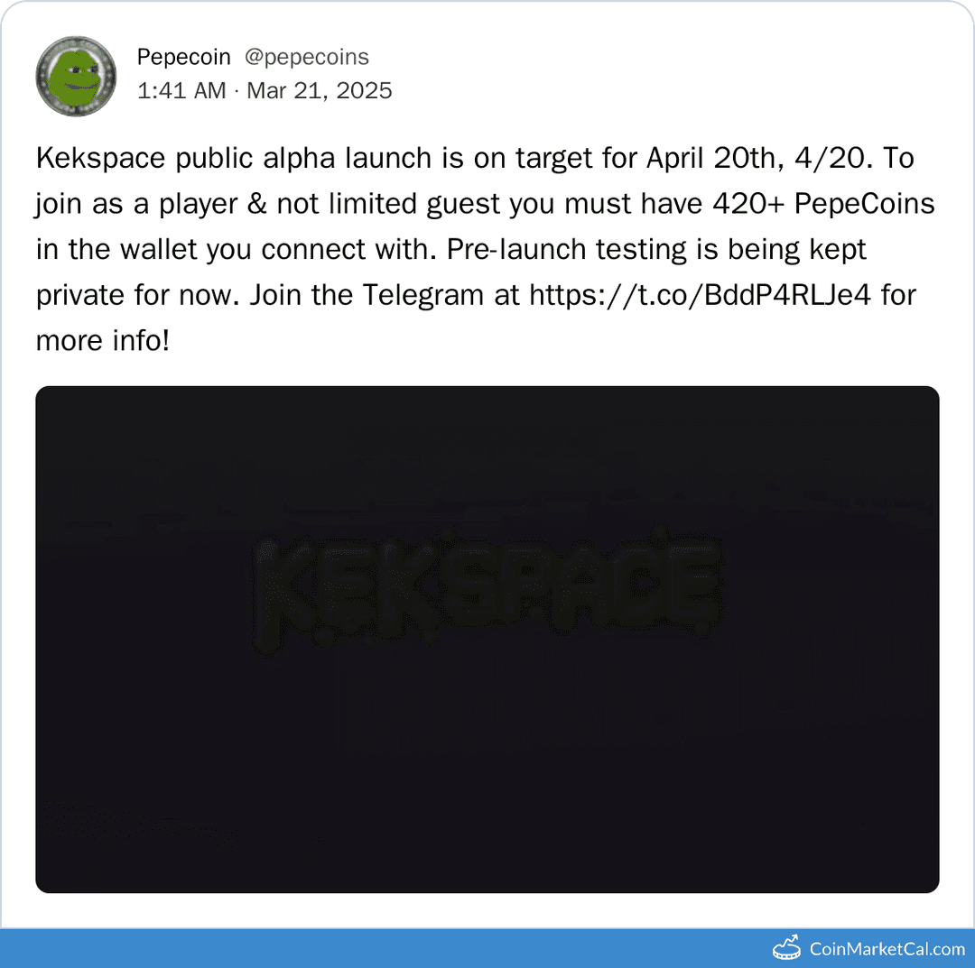 PepeCoin Kekspace Public Alpha
