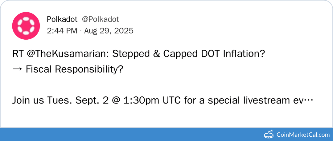 DOT & Fiscal Responsibility Livestream with Gavin Wood