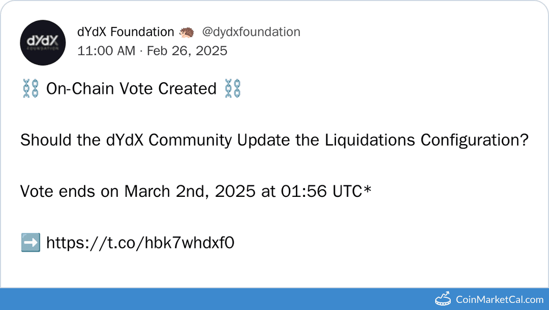 Vote on dYdX