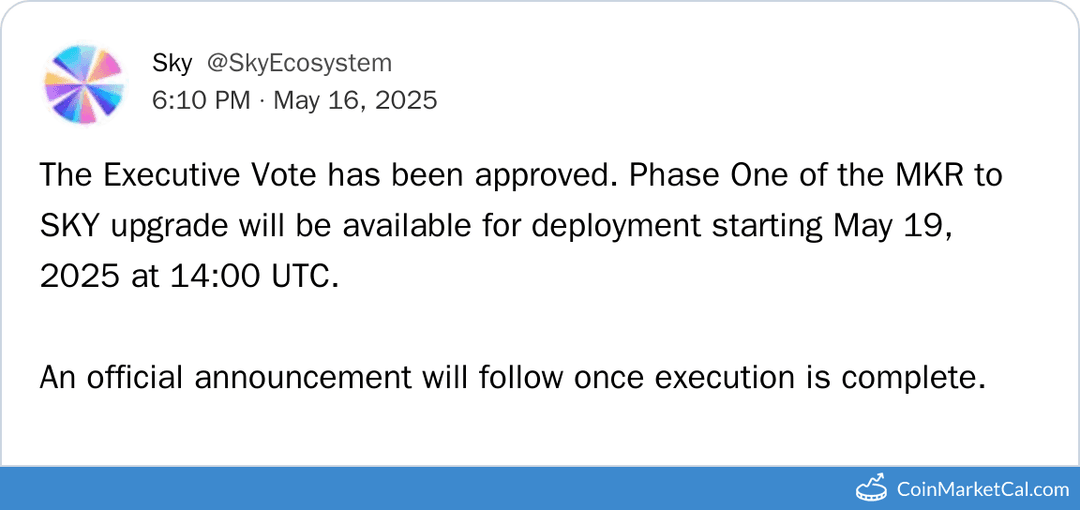 MKR to SKY Phase One