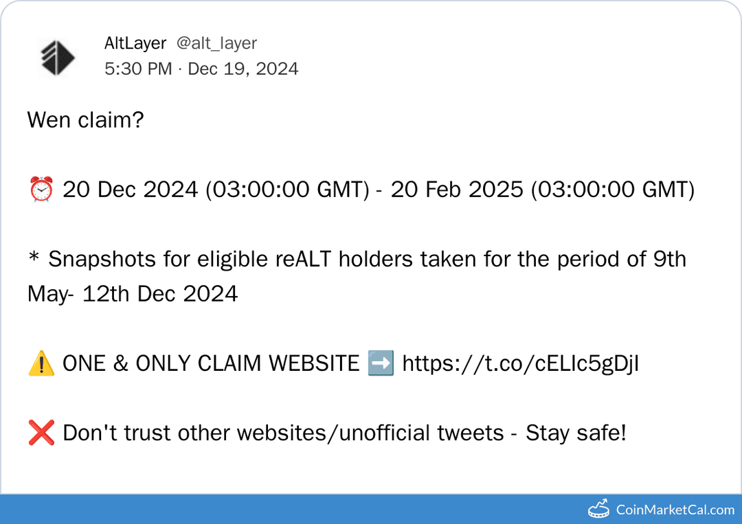 AltLayer EIGEN Claim