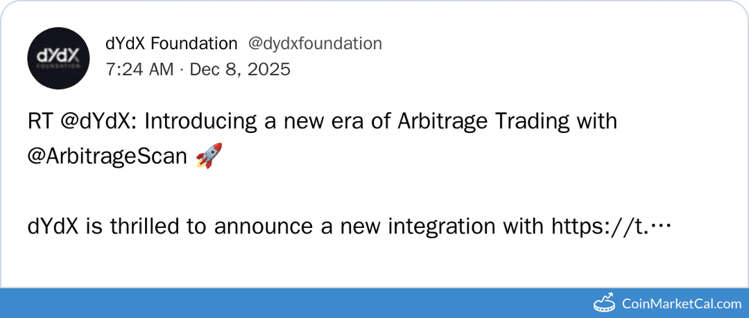 dYdX Integration with ArbitrageScanner.io