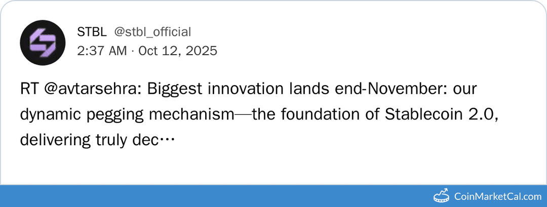 STBL Dynamic Pegging Release