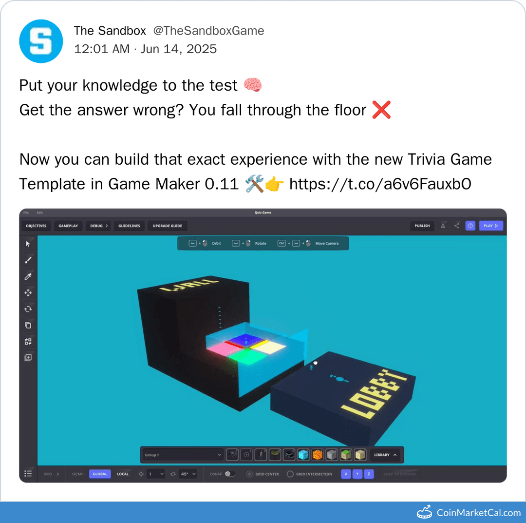 The Sandbox Game Maker 0.11 Update Launch