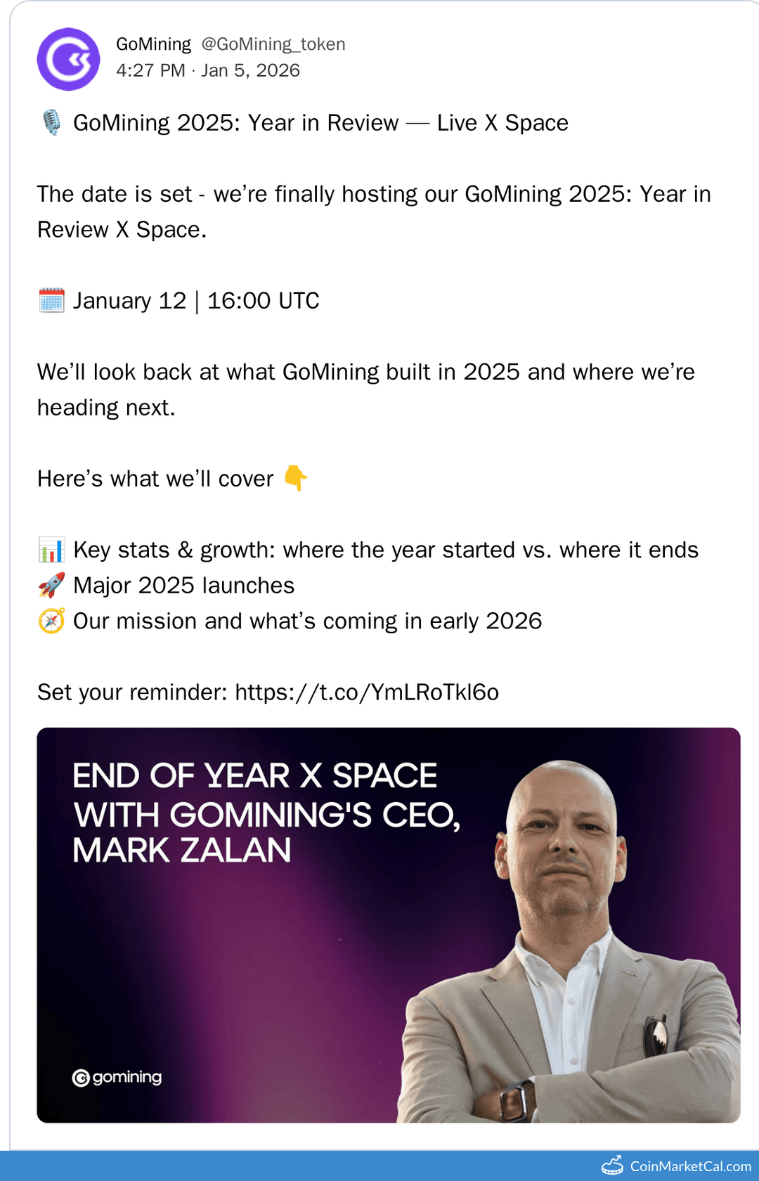 GoMining Token 2025 Review X Space