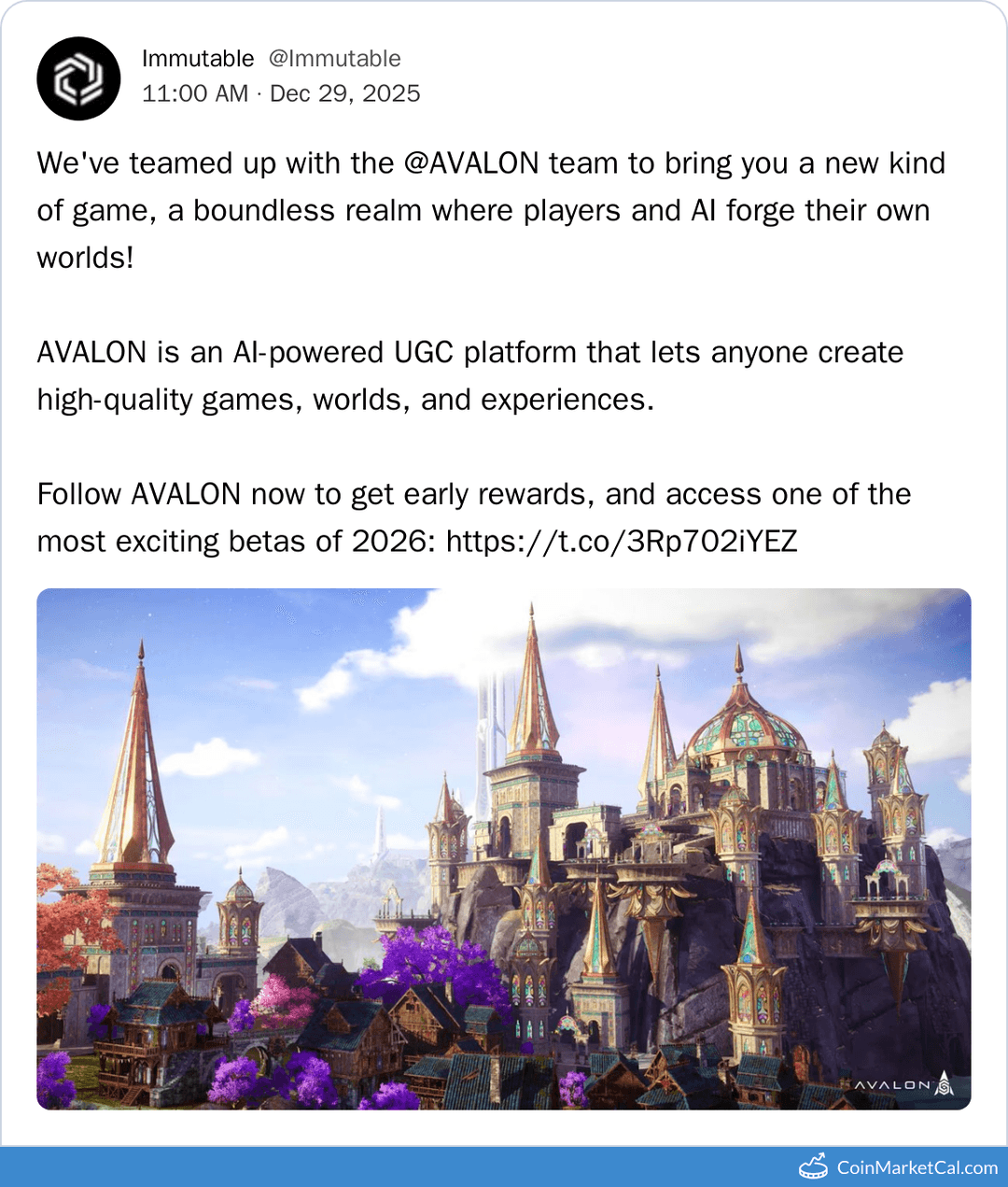 Immutable AVALON Partnership