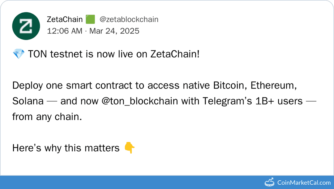 TON Testnet on ZetaChain